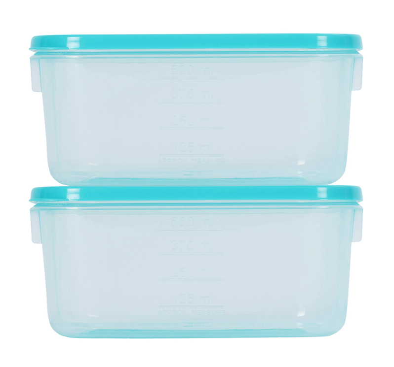 Polka Container (411 X 2) (1000 ml) (Assorted) (2 Pc Set) (36 Set Pk)